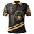 Pohnpei State Polo Shirt In My Heart Style Gold Polynesian Patterns Unisex Black - Polynesian Pride