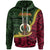 Vanuatu Hoodie ntom Seal of Vanuatu Polynesian Patterns Unisex Green - Polynesian Pride