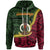 Vanuatu Hoodie Erromango Seal of Vanuatu Polynesian Patterns Green - Polynesian Pride