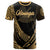 American Samoa T Shirt Manua Olosega Polynesian Gold Patterns Sport Style Unisex Black - Polynesian Pride