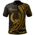 Pohnpei State Polo Shirt Gold Wings Style Unisex Black - Polynesian Pride