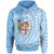 Fiji Hoodie Custom Wings Style Unisex Blue - Polynesian Pride