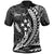 Kosrae State Polo Shirt White Custom Wings Style Unisex Black - Polynesian Pride