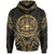 American Samoa Hoodie merican Samoa Seal Gold Tribal Patterns Unisex White - Polynesian Pride