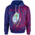 Guam Hoodie Wings Style Unisex Blue - Polynesian Pride