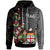 Fiji Hoodie Nadi Tagimaucia Flowers Unisex Black - Polynesian Pride