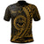 Federated States of Micronesia Polo Shirt Gold Custom Wings Style Unisex Black - Polynesian Pride