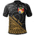 Tonga Polo Shirt Custom Gold Tapa Patterns With Bamboo Unisex Gold - Polynesian Pride