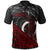 Vanuatu Polo Shirt Custom Red Polynesian Patterns With Bamboo Unisex Red - Polynesian Pride