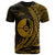 Yap State T Shirt Gold Wings Style Unisex Black - Polynesian Pride