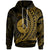 Yap State Hoodie Gold Wings Style Unisex Black - Polynesian Pride