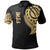 Federated States of Micronesia Polo Shirt Federated States of Micronesia Tatau Gold Patterns Unisex Black - Polynesian Pride