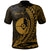 Yap State Polo Shirt Gold Custom Wings Style Unisex Black - Polynesian Pride