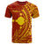 Rotuma T Shirt Malha a Wings Style Red - Polynesian Pride