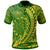 Cook Islands Polo Shirt Roto Wings Style Unisex Green - Polynesian Pride