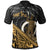 Vanuatu Polo Shirt Custom Gold Polynesian Patterns With Bamboo Unisex Gold - Polynesian Pride