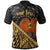 Papua New Guinea Polo Shirt Custom Gold Polynesian Patterns With Bamboo Unisex Gold - Polynesian Pride