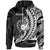 Samoa Hoodie White Wings Style Unisex Black - Polynesian Pride