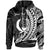 Pohnpei State Hoodie White Custom Wings Style Unisex Black - Polynesian Pride