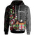 Fiji Hoodie Lautoka Tagimaucia Flowers Unisex Black - Polynesian Pride