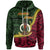 Vanuatu Hoodie Hunter Island Seal of Vanuatu Polynesian Patterns Unisex Green - Polynesian Pride