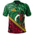 Vanuatu Polo Shirt Sola Polynesian Patterns With Bamboo Unisex Green - Polynesian Pride