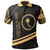 Chuuk State Polo Shirt In My Heart Style Gold Polynesian Patterns Unisex Black - Polynesian Pride