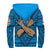 Fiji Bula Flag Sherpa Hoodie LT10 - Polynesian Pride