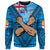 Fiji Bula Flag Sweatshirt LT10 Unisex Blue - Polynesian Pride