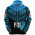 Fiji Rugby Hoodie Coconut Sporty Vibes Black Unisex Black - Polynesian Pride