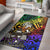 Fiji Area Rug - Rainbow Polynesian Pattern Crest Rainbow - Polynesian Pride