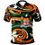 Fiji Polo Shirt Vortex Style Unisex Orange - Polynesian Pride