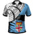 Fiji Custom Polo Shirt Viti Flag Style With Claw Pattern Unisex Blue - Polynesian Pride