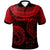 Fiji Custom Polo Shirt Unique Serrated Texture Red Unisex Red - Polynesian Pride