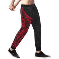 Polynesian Rising 1st Sweatpants (Red) A16 - Polynesian Pride