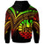 French Polynesia Zip Hoodie Reggae Color Cross Style - Polynesian Pride