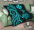 Wallis and Futuna Premium Quilt - Turquoise Tentacle Turtle - Polynesian Pride