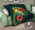 Tonga Polynesian Premium Quilt - Green Turtle Hibiscus - Polynesian Pride