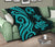 Tonga Polynesian Premium Quilt - Turquoise Tentacle Turtle - Polynesian Pride