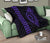 Hawaii Kakau Makau Fish Hook Polynesian Premium Quilt - Purple - Polynesian Pride