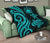 Samoa Premium Quilt - Turquoise Tentacle Turtle - Polynesian Pride