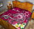 Samoa Custom Personalised Premium Quilt - Turtle Plumeria (Pink) - Polynesian Pride