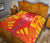 Marquesas Islands Premium Quilt - Marquesas Islands Tiki Face Polynesian Yellow Tattoo - Polynesian Pride