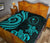 Chuuk Micronesian Premium Quilt - Turquoise Tentacle Turtle - Polynesian Pride