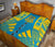 Tuvalu Premium Quilt - Tuvalu Coat Of Arms Polynesian Yellow Tattoo - Polynesian Pride