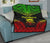 Tuvalu Premium Quilt - Tuvalu Coat Of Arms Polynesian Chief Reggae Version - Polynesian Pride