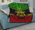 Marquesas Islands Premium Quilt - Marquesas Islands Tiki Face Polynesian Chief Reggae Version - Polynesian Pride