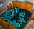 Vanuatu Premium Quilt - Turquoise Tentacle Turtle - Polynesian Pride