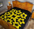 Hawaiian Premium Quilt Royal Pattern - Black And Yellow - A1 Style - Polynesian Pride