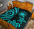 Samoa Premium Quilt - Turquoise Tentacle Turtle - Polynesian Pride